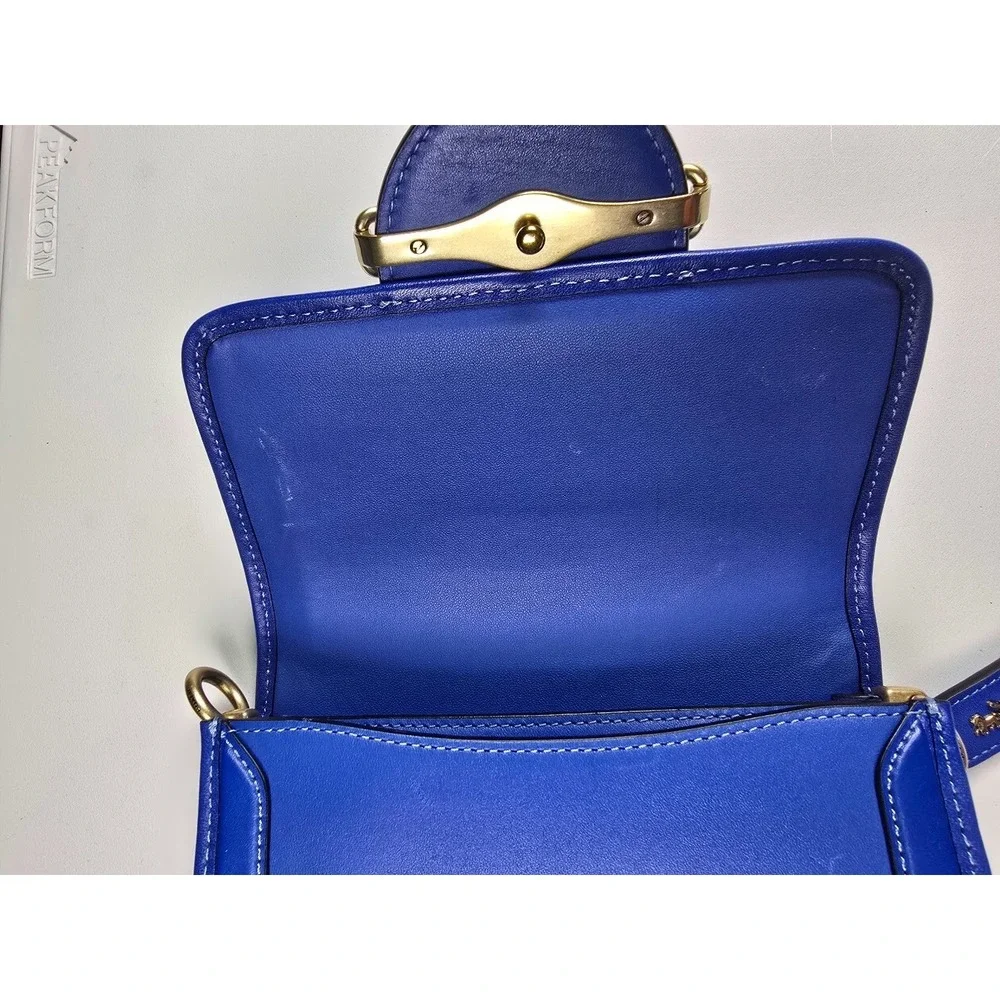 Vintage Coach Blue Leather Purse